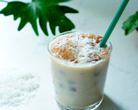 Iced Coconut Hojicha Latte Recipe