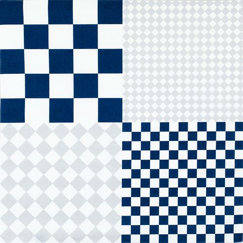 むすび風呂敷 晴れつつみ 市松 紺 70cm