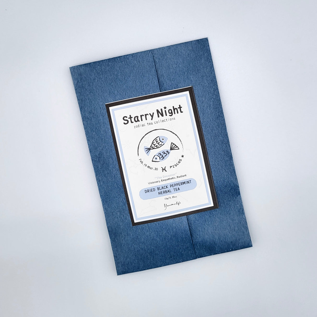 #1047.TX Starry Night — Pisces(魚座)/ Dried Black Peppermint Herbal Tea yunomi.life 2