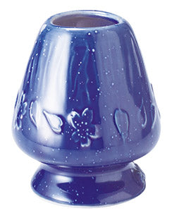 青安窯:富士山茶筅立て 青 富士山茶筅直し(青)