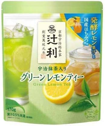 #0689.KX Tsujiri Matcha Milk Green Lemon Tea with Uji Matcha Instant Powder