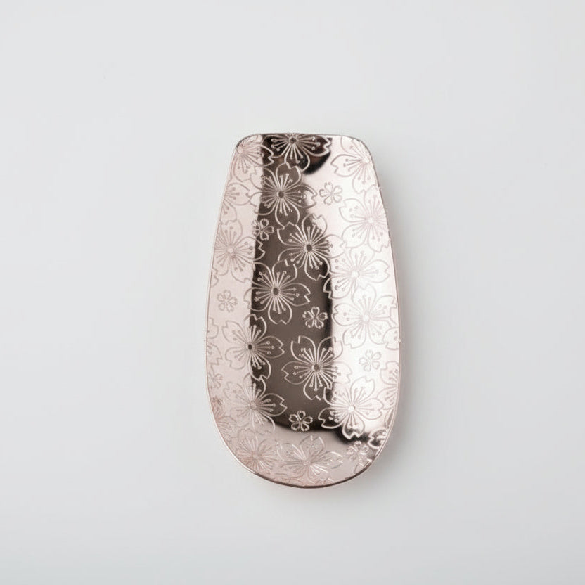 Aoyoshi: ruostumaton Chasaji Sakura Design Tea Caddy Spoon