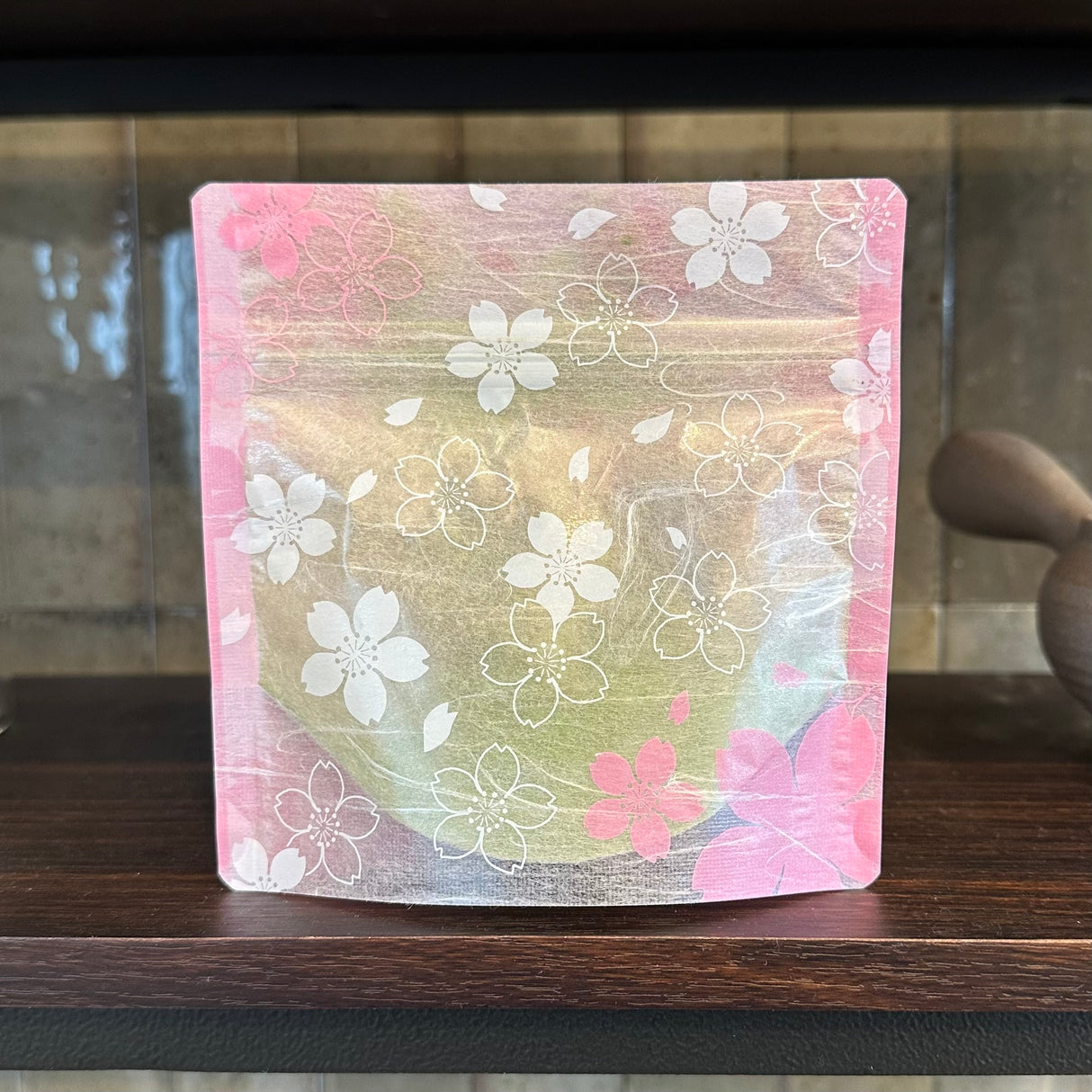 Yoshimura Pack 10185 Resealable Semi Transparent Washi Paper Bag Pink Sakura 雲竜透明チャック付スタンド袋 桜