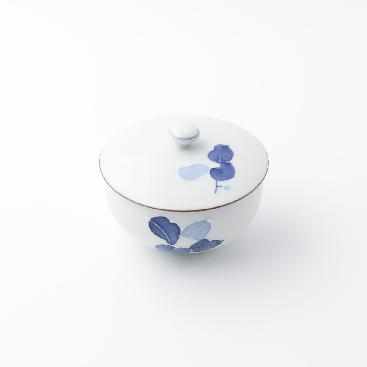 Saikai Ceramics: Hasamiyaki White Porcelain - Manryo Series - Kumidashi Tea Cup with Lid