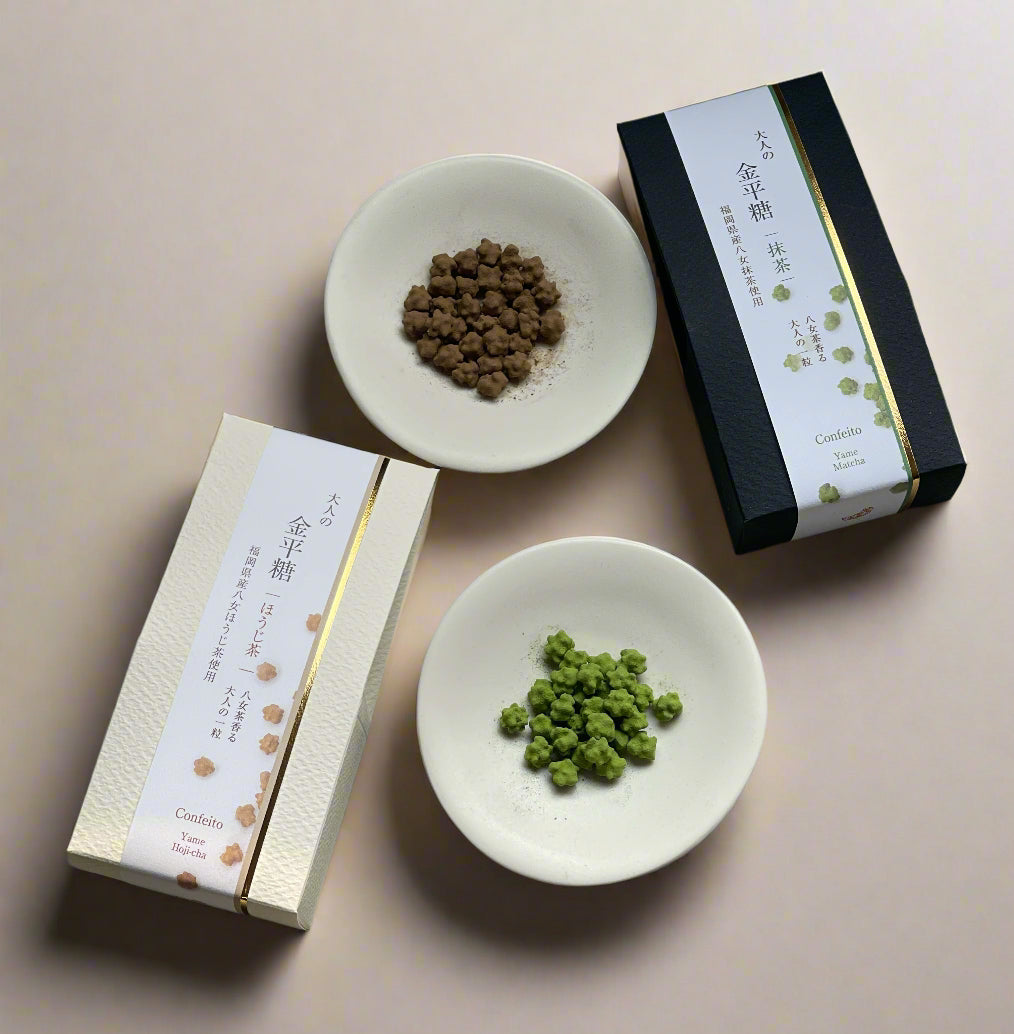Harano Seicha: Yame Hojicha Konpeito Candy 大人の金平糖 ほうじ茶