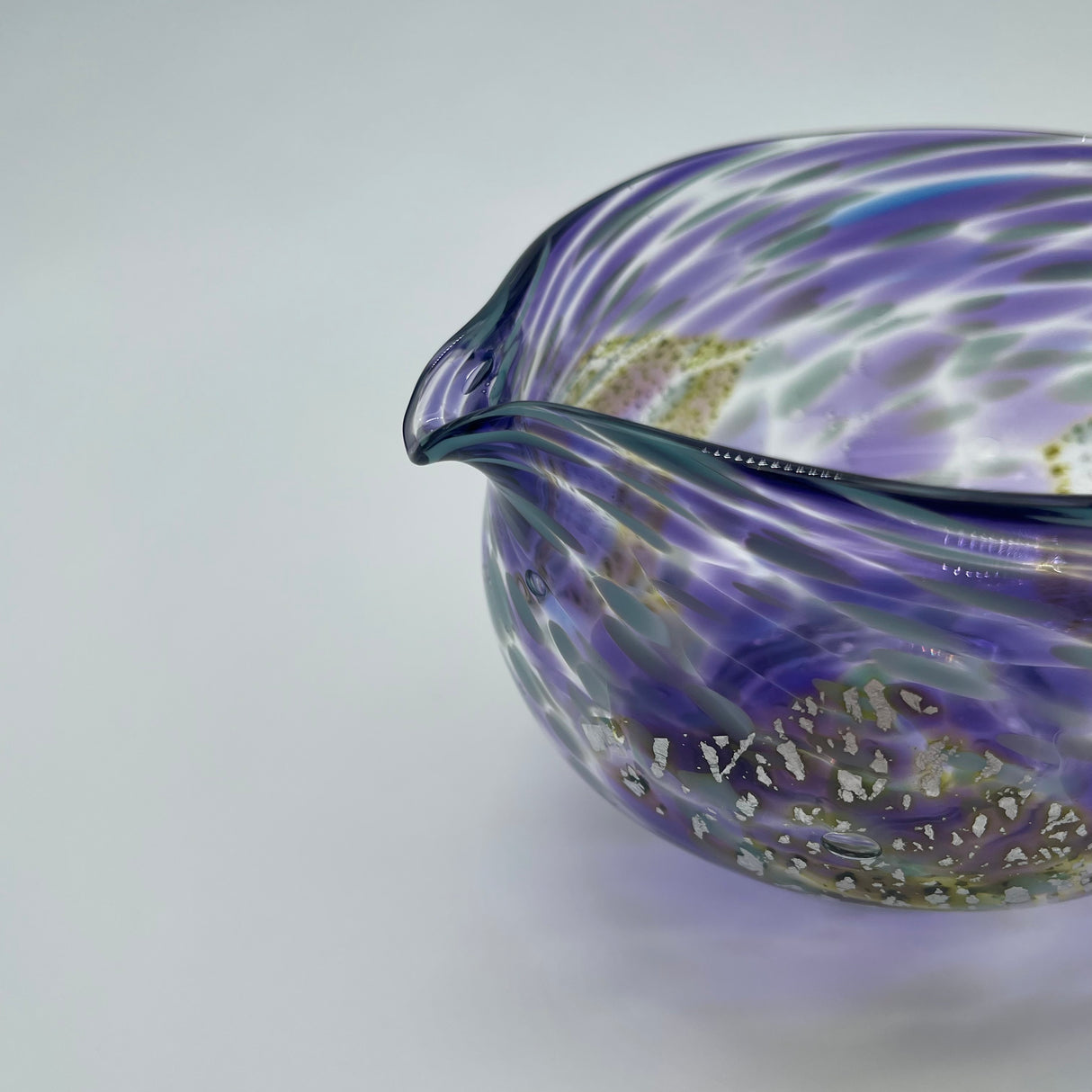 Suikaen: Crystal Series (Katakuchi Chawan Glass Matcha Bowl with Spout ) SORA yunomi.life