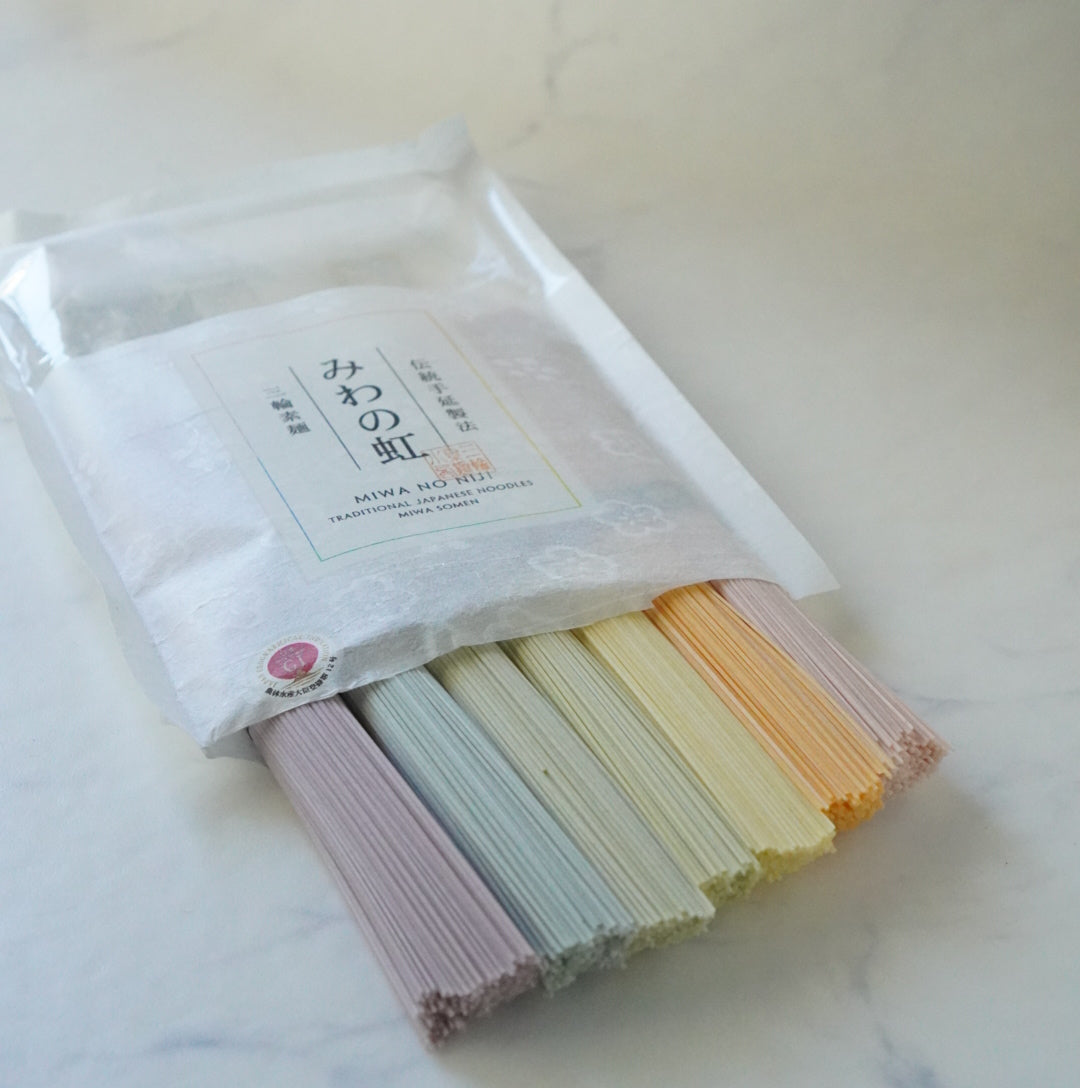 A package of traditional Japanese somen noodles by yunomi.life