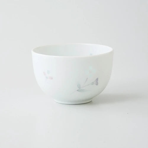 Saikai Ceramics: Valkoinen posliini teekuppi - Dayflower - 175 ml
