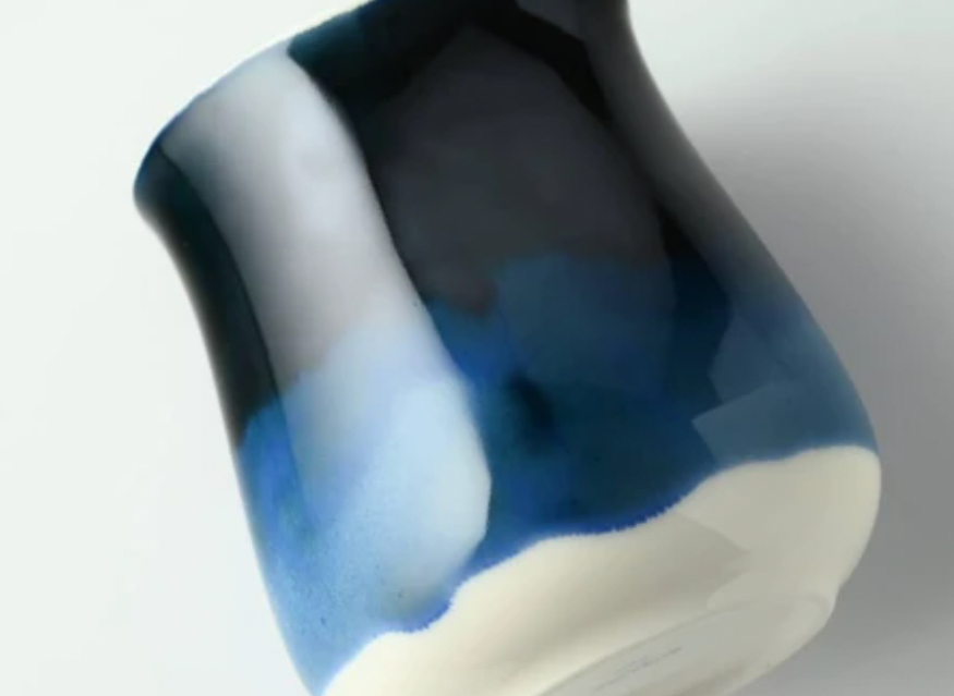 Miyama Minoyaki Oval Cup (Ink Blue) ポット(インクブルー)