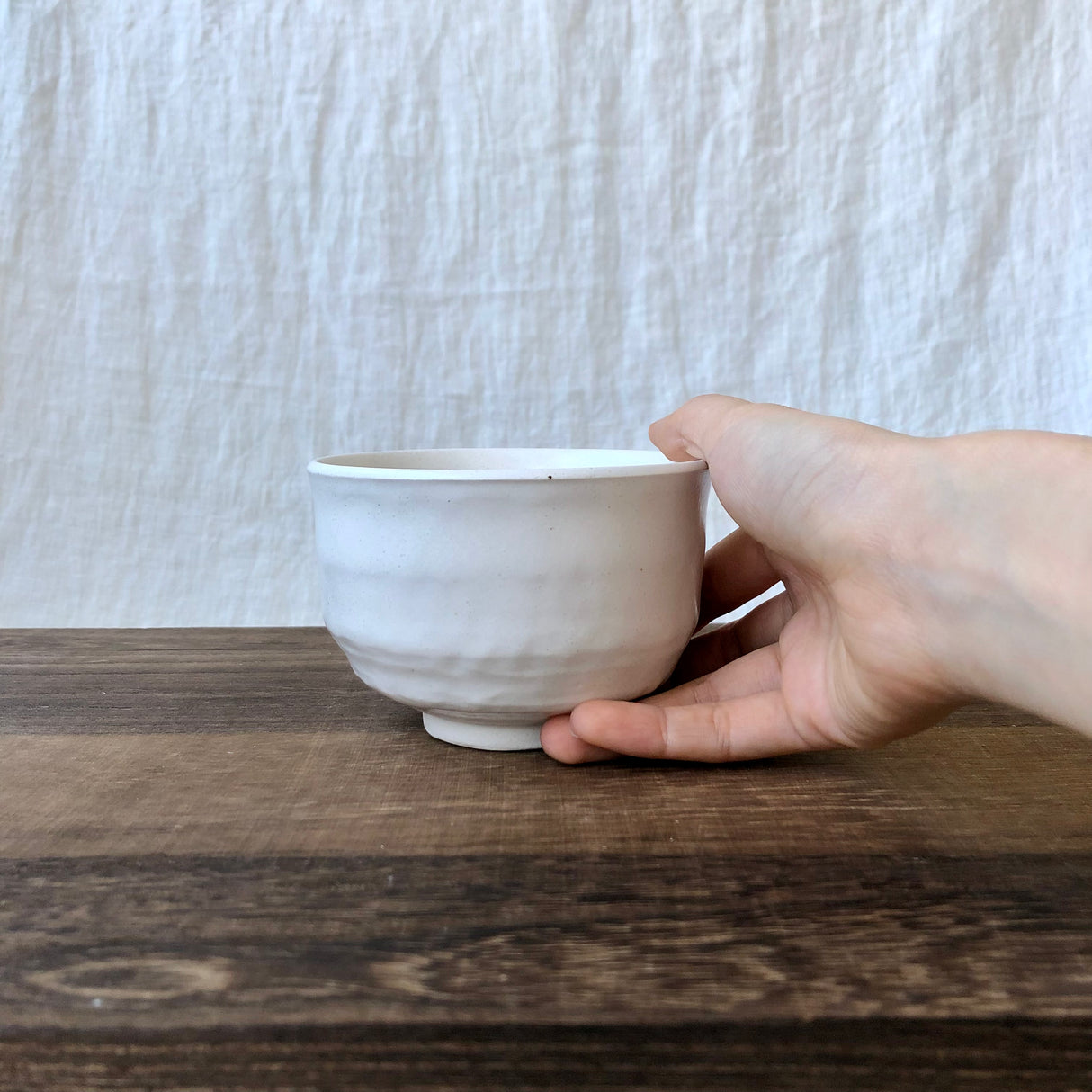Kizoku Club: White Bizen-yaki Mini Matcha Bowl (available while supplies last)