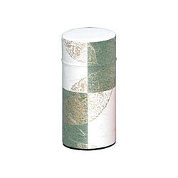 Okumura Seikan: Tea Can, Washi Paper - Gold leaf green 讃香 グリーン - Yunomi.life