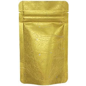 Seiwa: Resealable stand bag (gold Japanese washi paper, 6 sizes) - Yunomi.life