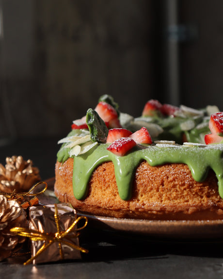 Wreath Cake with Matcha and Kinako Recipe by yunomi.life