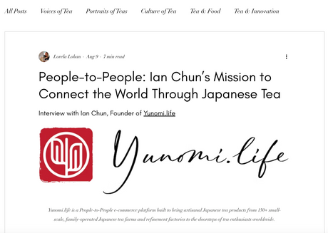 Featured Interview on Wanderlust Tea