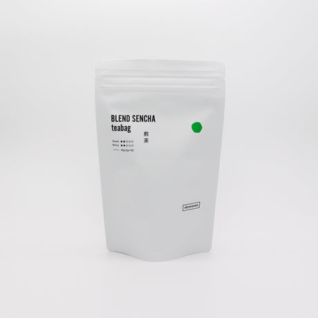 #1092.I1 Shimizu Tea Garden. Blend Sencha Teabag / 清水園 奥久慈 煎茶ティーバッグ package yunomi.life