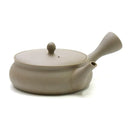 Gyokkou Kiln (Limited Stock): Yakijime Tokoname Kyusu Tea Pot (250 ml) 玉光焼締平型急須