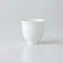 Saikai Ceramics: Tea Professional's White Porcelain Tea Cup Winter Yunomi - 80 ml