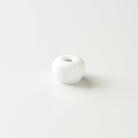 Origami Tea - Modern Whisk Stand, Porcelain White 茶筅立て白磁