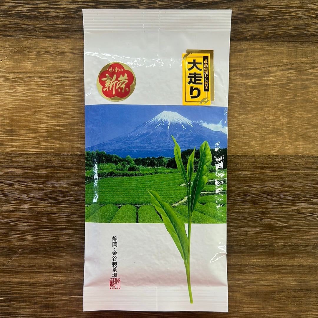 Kanes Tea: Ohashiri, Premium Fukamushi Sencha, First Flush, Spring Harvest 献上やぶ北 (新茶名：大走り)
