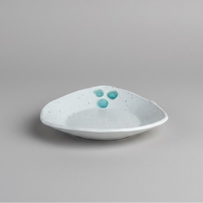 Hiroshi Hirai: Mini plate, Green Accents yunomi.life