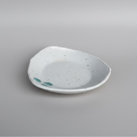 Hiroshi Hirai: Mini plate, Green Accents yunomi.life 2