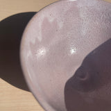 Pink Shino Natsume Matcha Bowl upclose