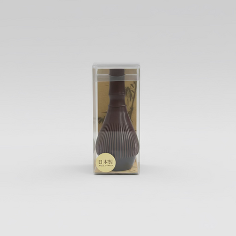 Resin Matcha Tea Whisk brown with package yunomi.life