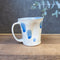 Hiroshi Hirai: Heart Shaped Mug Cup, Blue Accents