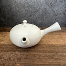 Fujita Tokuta F301 (Limited): Tamago White - Tokoname Kyusu with Ceramic Mesh Strainer (220 ml)