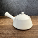 Fujita Tokuta F305 (Limited): Tamago White Triangle - Tokoname Kyusu with Ceramic Mesh Strainer (230 ml)
