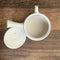 Fujita Tokuta F301 (Limited): Tamago White - Tokoname Kyusu with Ceramic Mesh Strainer (220 ml)