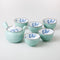 Saikai Ceramics: Grapes Design Porcelain Kyusu Tea Pot & Cup Gift Set