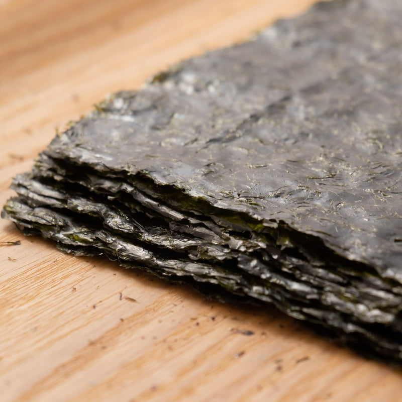 Mikuniya’s Aonori Yakinori Seaweed Sheet for Sushi - Imperial Grade 10 pcs - 焼青混海苔 超特選