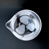 Suikaen: Crystal Series (Katakuchi Chawan Glass Matcha Bowl with Spout ) Clear yunomi.life 2
