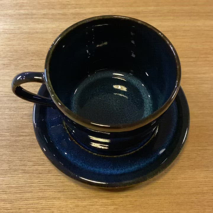 Deep Scandinavian Blue - Tea Cup & Saucer