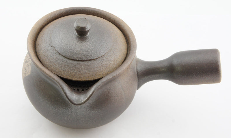 Fujisou: Excellent Kyusu Tea Pot 'Kikyo' Small (280 ml) 萬古焼 至高急須（小）桔梗柄 - Yunomi.life