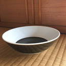Hakusan Porcelain: Hasamiyaki Bowl - "Threads of Hemp" (Indigo or Sepia) - Yunomi.life