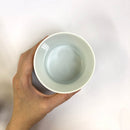 Hakusan Porcelain: Hasamiyaki Cup - "Threads of Hemp" (Indigo or Sepia) - Yunomi.life