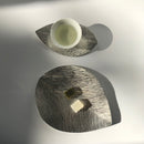 Tea Leaf Plate, Large (Tin, Bendable) by Tokyo craftsman Ota Yusuke