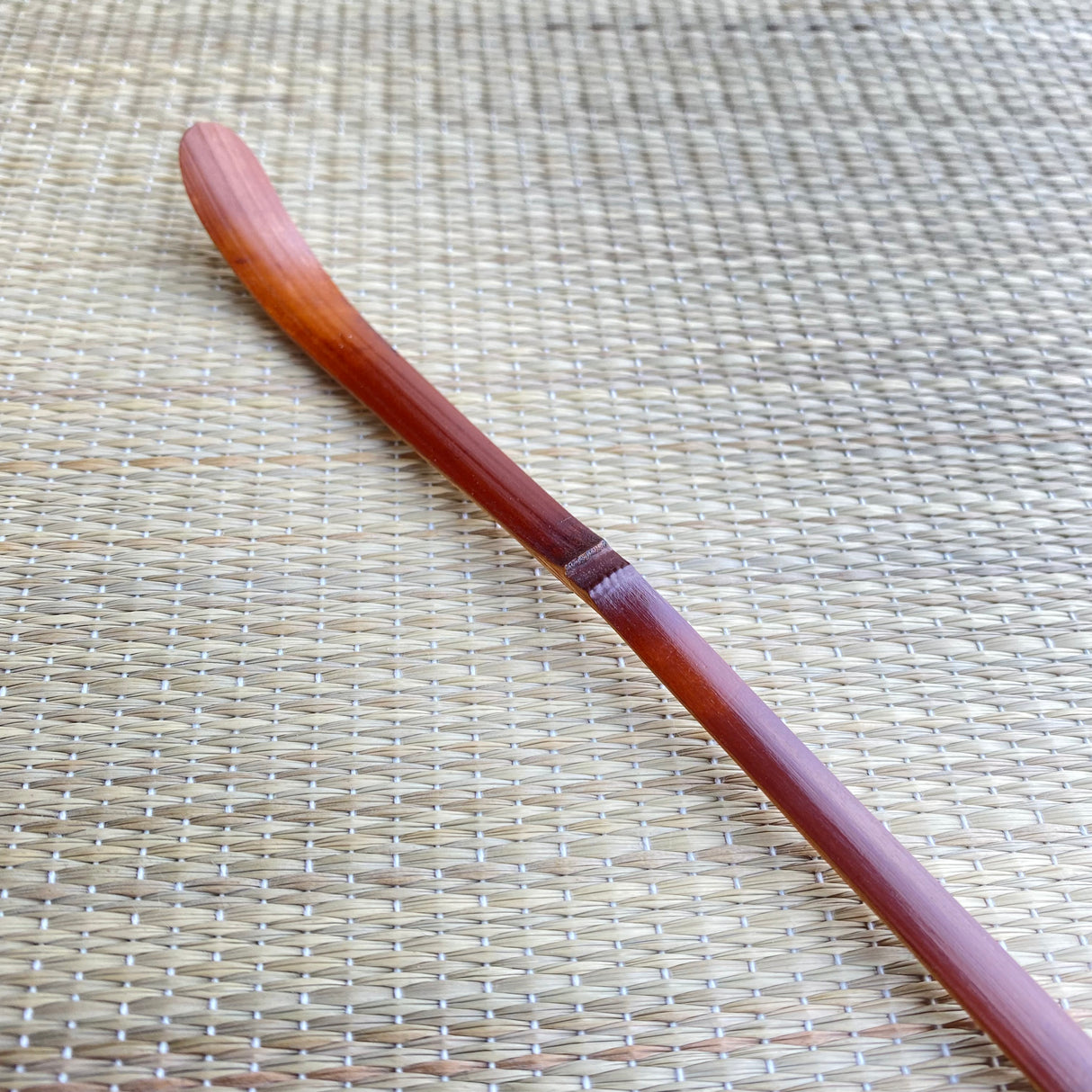 Suikaen Tanimura Yasuburo: Susudake Chashaku, Japanese Dark Bamboo Tea Scoop 煤竹茶杓