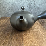 Takasuke Kiln e45: Tokoname Kyusu Tea Pot, Black, Ceramic Mesh Strainer 210 ml