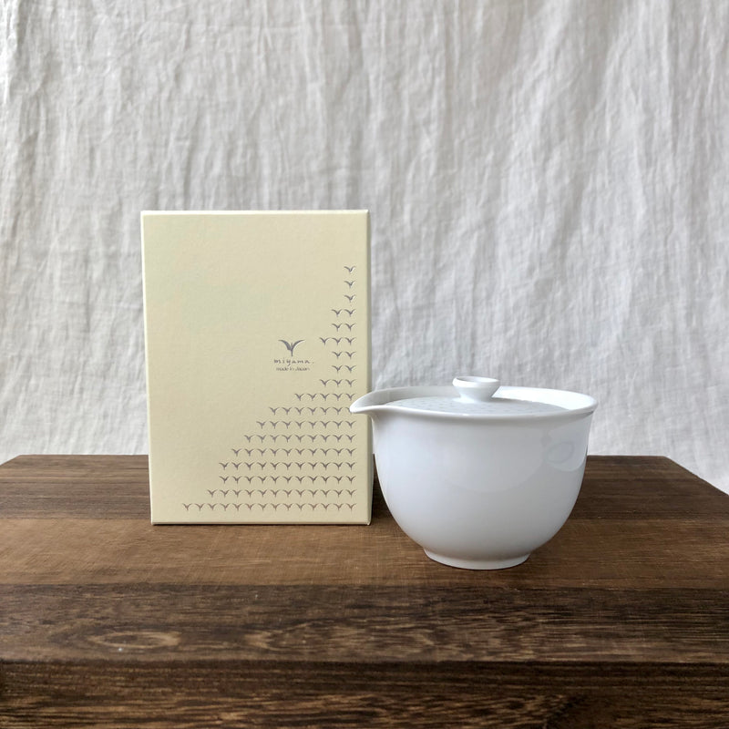 Yamani - Miyama Tableware: Chahaku Hohin Tea Pot - Gyokuro Green (shiboridashi)
