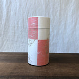 Okumura Seikan: Tea Can, Washi Paper - Gold leaf crimson　讃香　朱