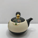 Isobe Ceramics mi122: Tokoname Kyusu Golden Autumn Leaves by Shouhou 200 ml 金彩紅葉桜 - Yunomi.life