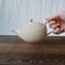 Isobe Ceramics mi924/se824: Tokoname Ushirode Matsukawa Kyusu Sand White 300 ml - Yunomi.life