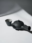 Nankei Pottery: Bankoyaki Kyusu Teppatsu with Stainless Strainer (Black, 240ml) - Yunomi.life