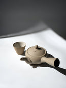 Nankei Pottery: Bankoyaki Kyusu Teppatsu with Stainless Strainer (Sand, 240ml) - Yunomi.life