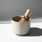 Nankei Pottery: Matte Ceramic Tea Bowl Matcha Bowl (Sand, 400ml) - Yunomi.life