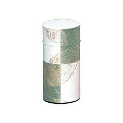Okumura Seikan: Tea Can, Washi Paper - Gold leaf green　讃香　グリーン - Yunomi.life