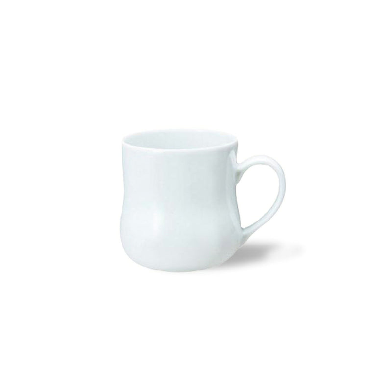 Saikai Ceramics: Essence - Torso Mug Cup (White, Porcelain) - Yunomi.life